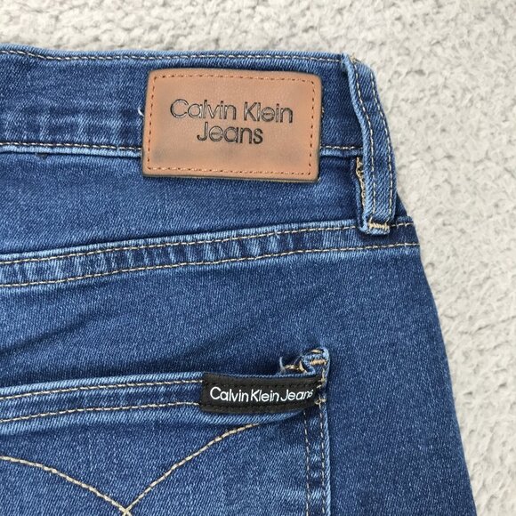 CALVIN KLEIN Jeans Womens Size 6 High Rise Skinny Medium Wash Repreve Denim - Picture 4 of 16